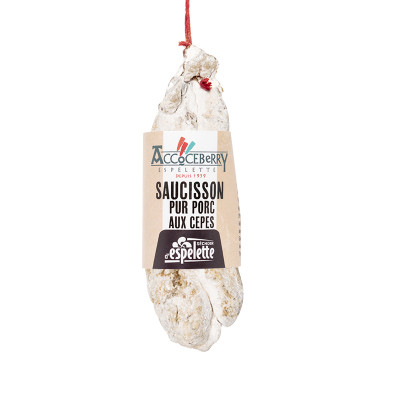 saucisson maison Accoceberry aux cèpes